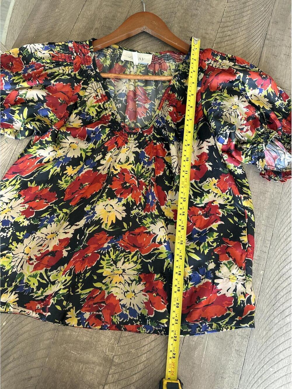 The GREAT. The Ponder Top in Hidden Garden Floral Red Women’s size 0 (US XS) - Picture 10 of 15